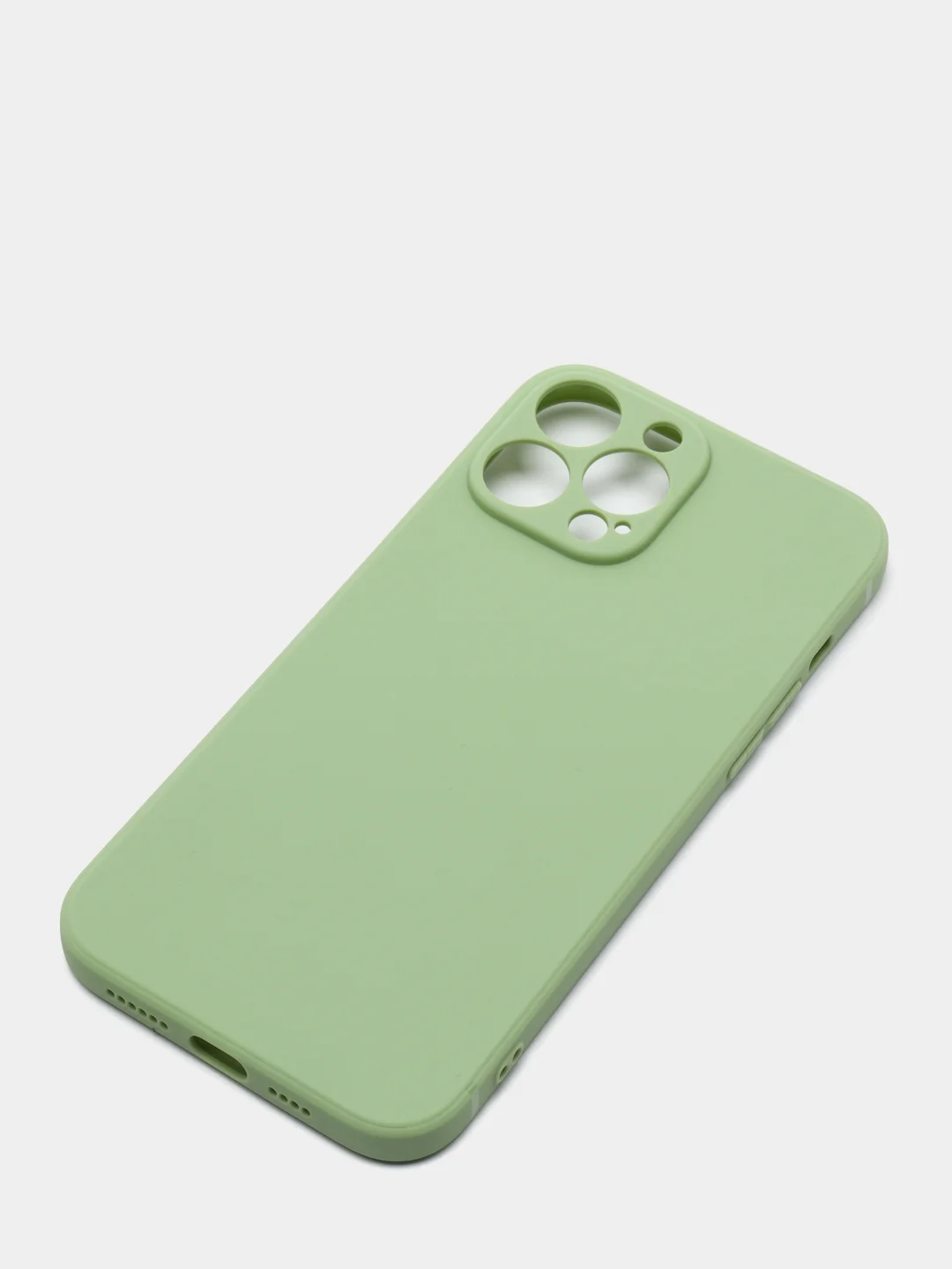 Салатовый матовый силиконовый чехол для iPhone 13, 13 mini, 13 Pro, 13 Pro Max