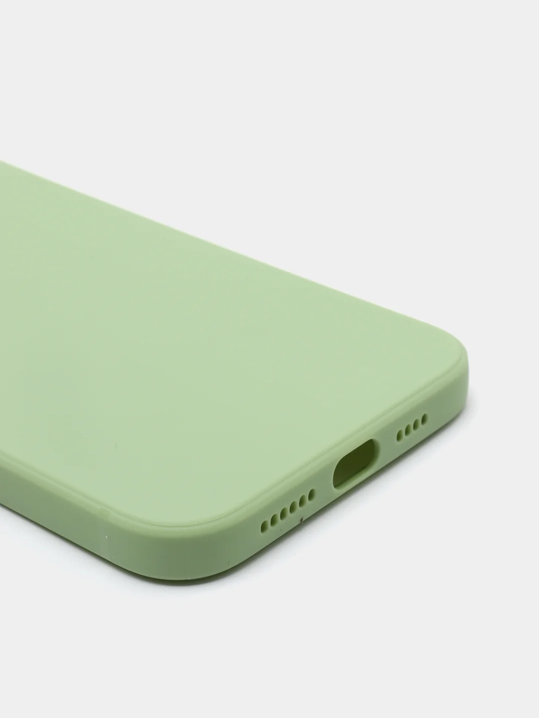 Салатовый матовый силиконовый чехол для iPhone 13, 13 mini, 13 Pro, 13 Pro Max