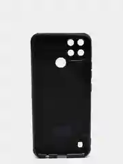 Синий чехол Realme C21Y под кожу, с защитой камеры