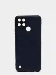 Синий чехол Realme C21Y под кожу, с защитой камеры