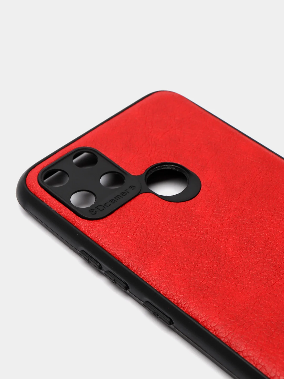 Зеленый чехол Realme C21Y под кожу, с защитой камеры