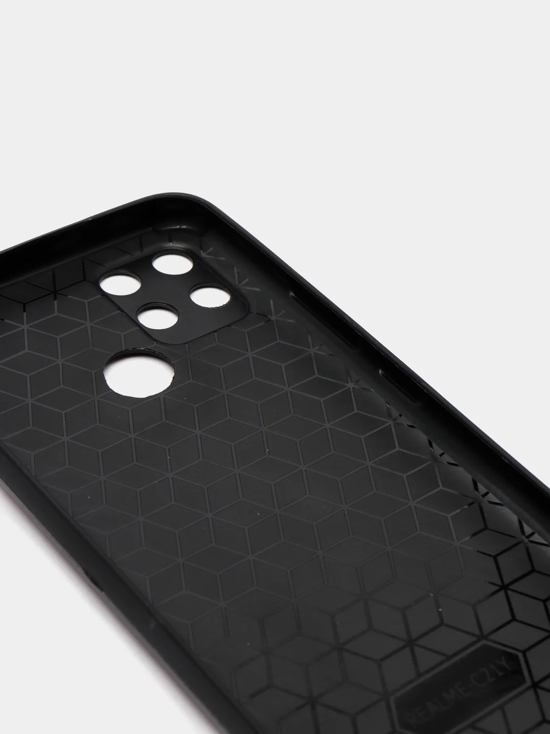 Зеленый чехол Realme C21Y под кожу, с защитой камеры