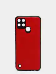 Красный чехол Realme C21Y под кожу, с защитой камеры
