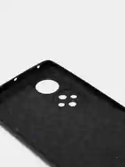 Синий чехол Honor 50 под кожу с защитой камеры
