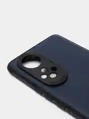 Синий чехол Honor 50 под кожу с защитой камеры