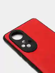 Зеленый чехол Honor 50 под кожу с защитой камеры