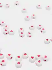 Конфетный бусины с буквами круглые,бусины смайлы, английские буквы, сердечки, смайлики, бисер
