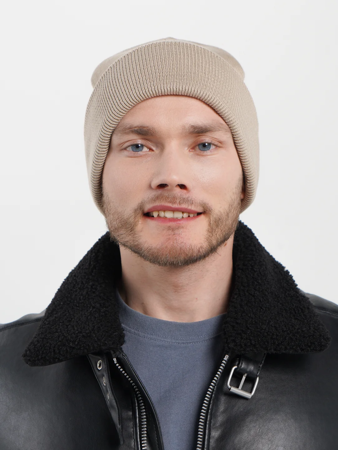 Бежевый шапка лопата Urban Style, унисекс