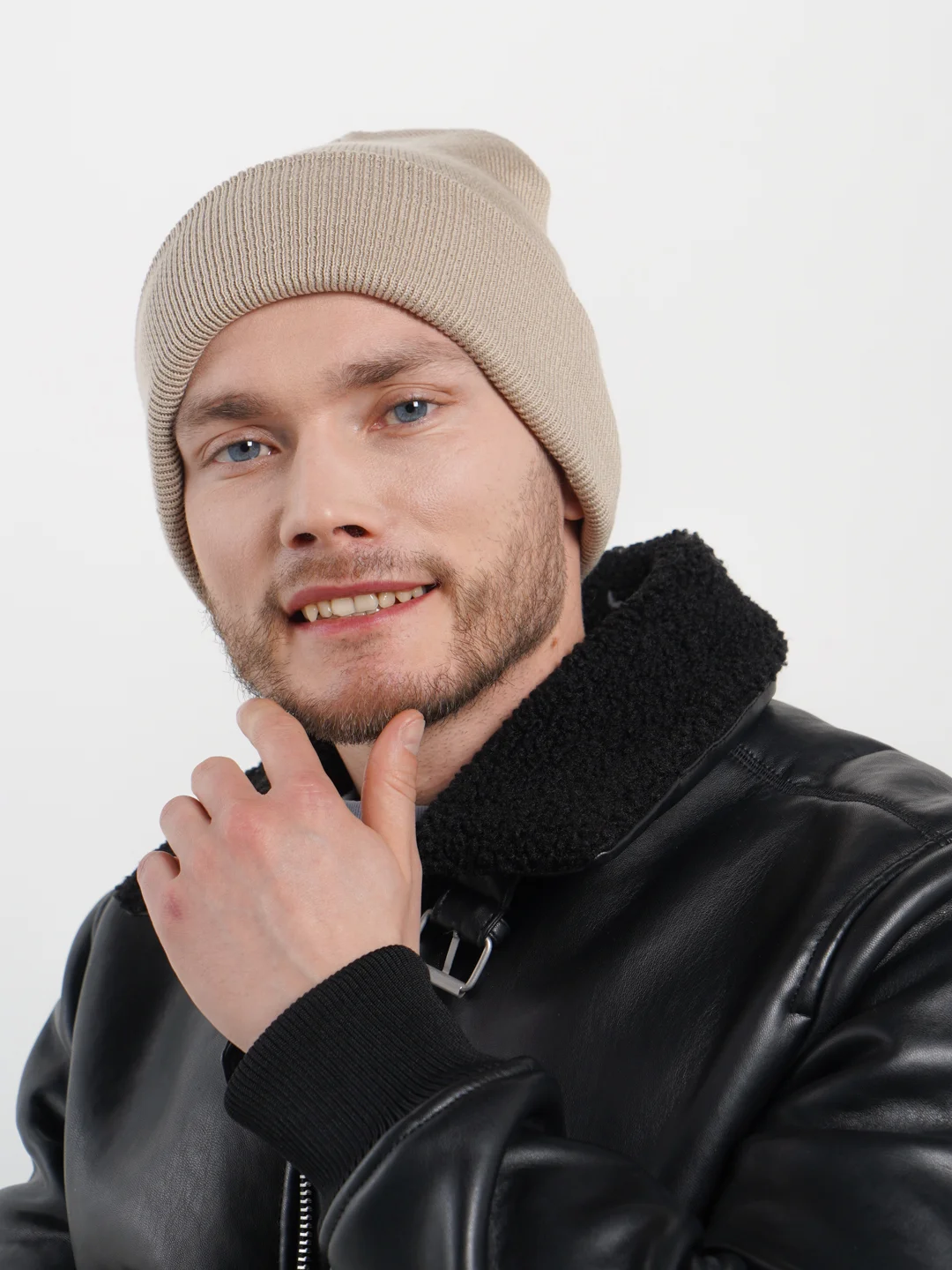 Бежевый шапка лопата Urban Style, унисекс
