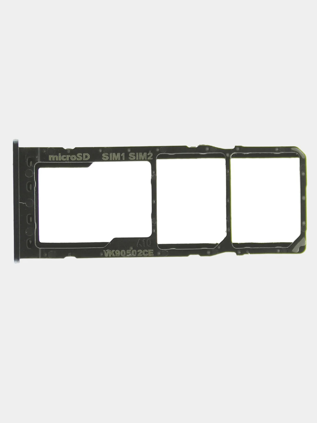Держатель SIM-карт Samsung Galaxy A10, A20, A30, A50, J6, S8, S10, S10 Plus (черный)