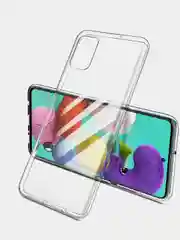 Чехол силиконовый Samsung A51, прозрачный