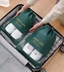 Зеленый мешок сумка пакет для обуви