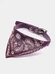 Бордовый ошейник-бандана для животных