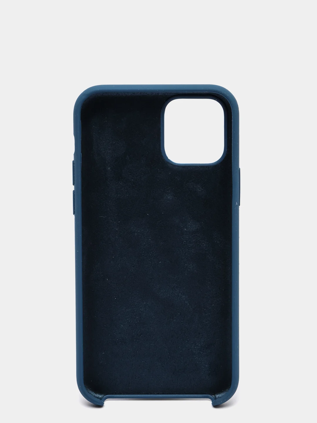 Темно-синий чехол Silicone Case силиконовый с микрофиброй IPhone 5/5s/SE 6/6s 7/8 7+/8+ X/XS / 11 / 12