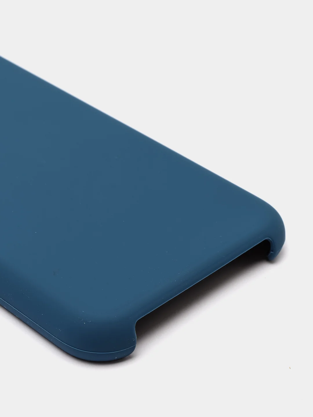 Темно-синий чехол Silicone Case силиконовый с микрофиброй IPhone 5/5s/SE 6/6s 7/8 7+/8+ X/XS / 11 / 12