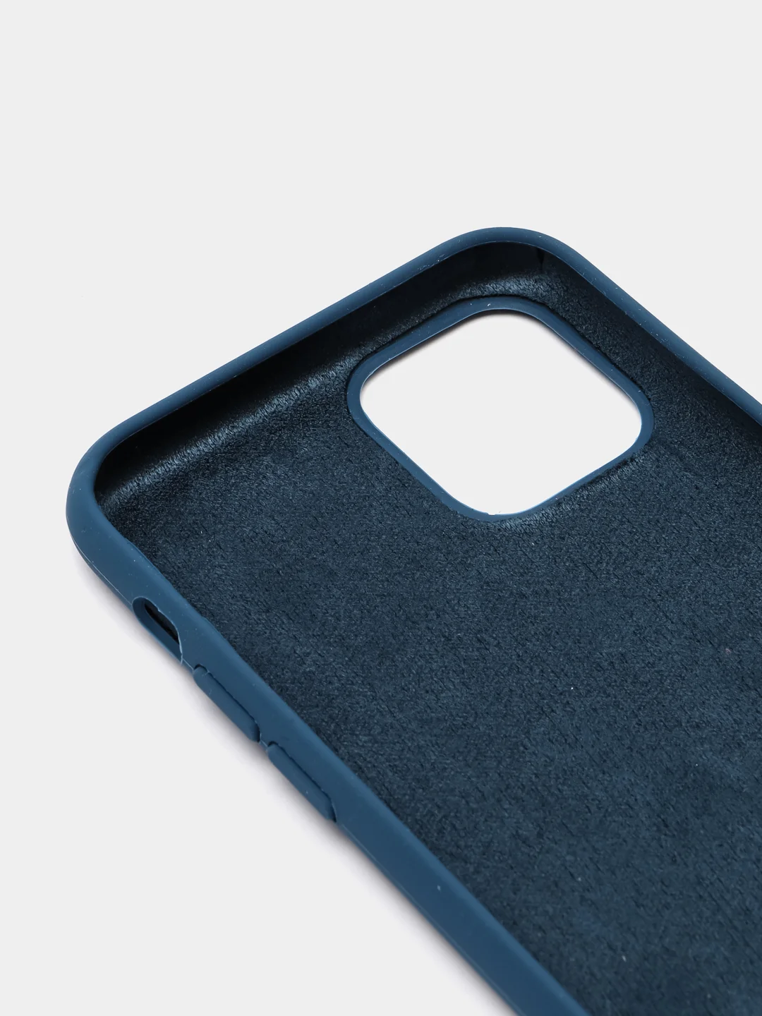 Темно-синий чехол Silicone Case силиконовый с микрофиброй IPhone 5/5s/SE 6/6s 7/8 7+/8+ X/XS / 11 / 12