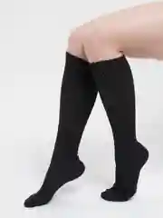 Черный гольфы компрессионные, из крапивы и льна