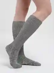 Зеленый гольфы компрессионные, из крапивы и льна