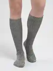 Зеленый гольфы компрессионные, из крапивы и льна