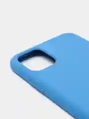 Голубой чехол Silicone Case силиконовый с микрофиброй IPhone 5/5s/SE 6/6s 7/8 7+/8+ X/XS / 11 / 12