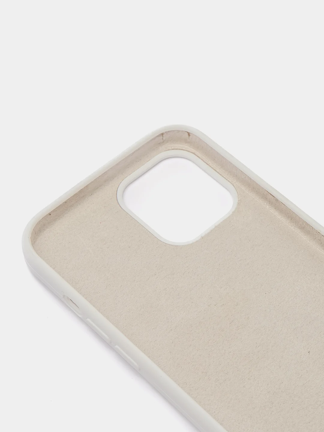 Белый чехол Silicone Case силиконовый с микрофиброй IPhone 5/5s/SE 6/6s 7/8 7+/8+ X/XS / 11 / 12