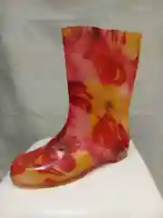 Желтый сапоги резиновые ПВХ женские цветные