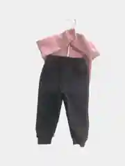 Розовый утепленный костюм для девочки,