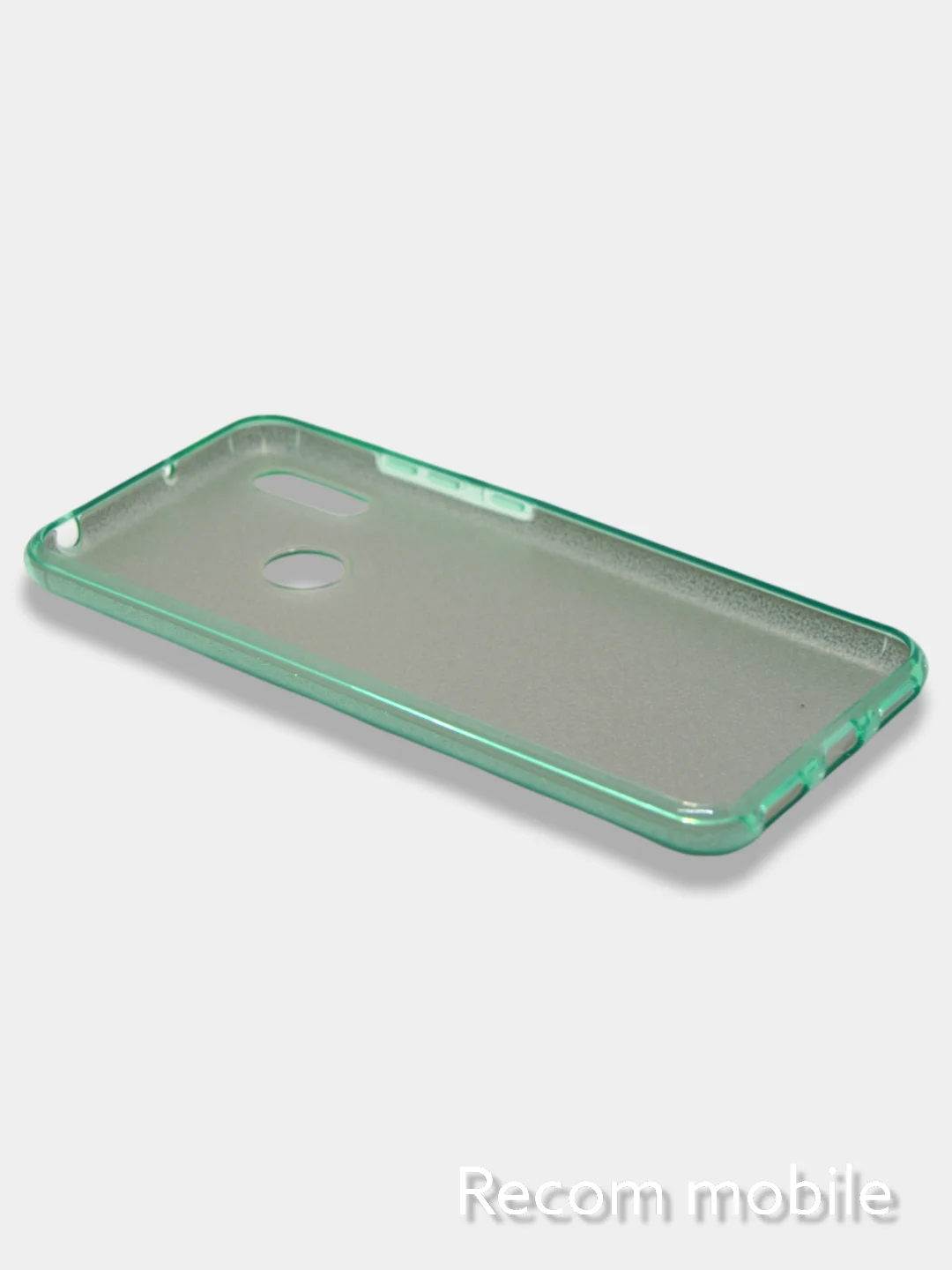 Бирюзовый чехол блестящий Huawei Y6P 2020