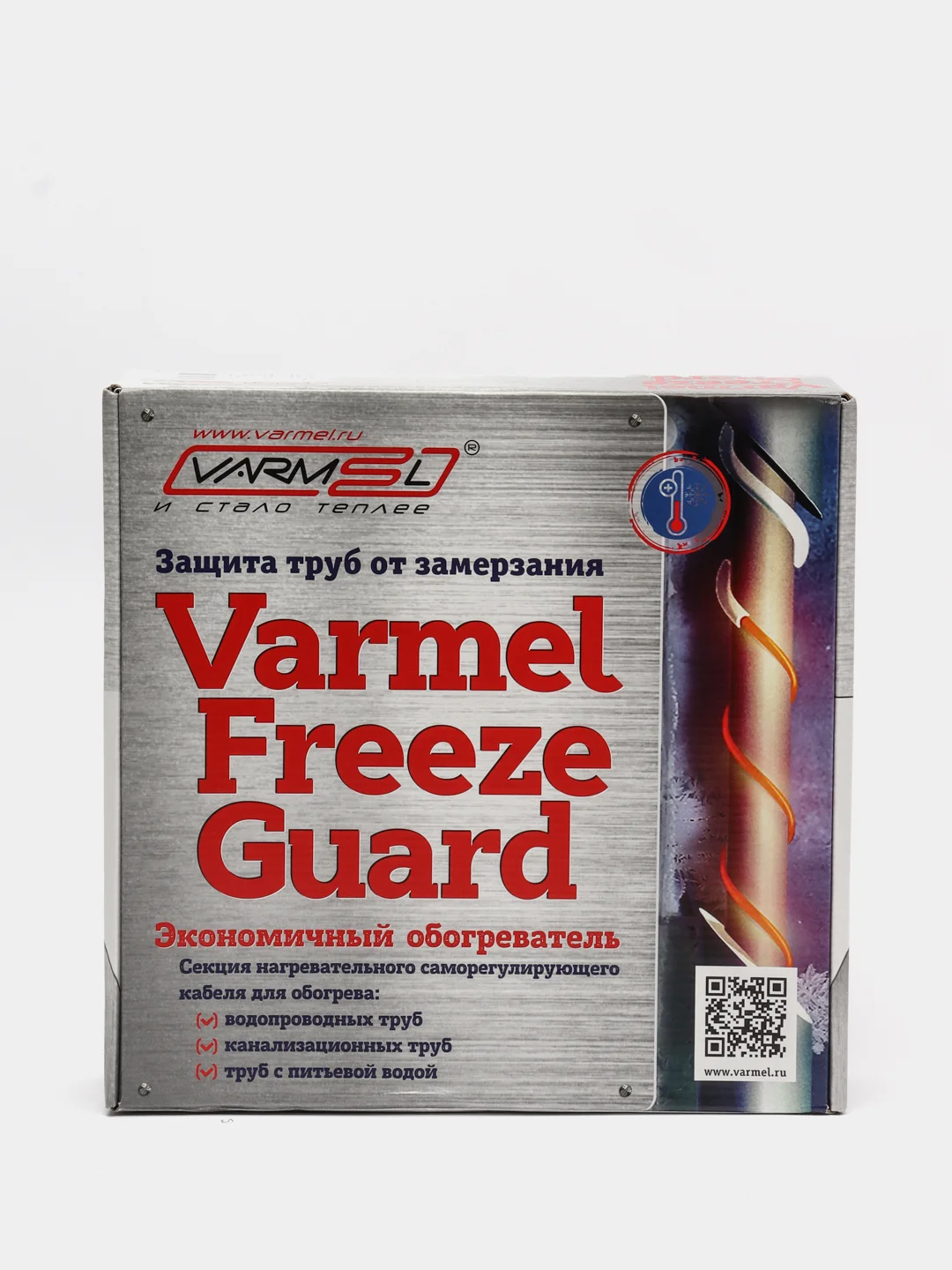 Греющий кабель для обогрева труб Varmel Freeze Guard 30VFGR2-CP-5 м секция, канализационный