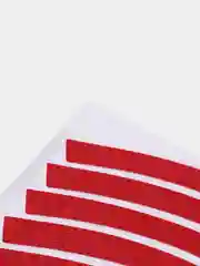 Красный комплект светоотражающих наклеек, на колеса велосипеда