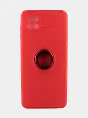 Красный чехол для Samsung M12/ F12 с кольцом