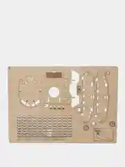Деревянный конструктор EcoPazl "Кадет"/ 3D конструктор/ Сборная модель