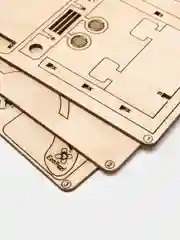 Деревянный конструктор EcoPazl "Монстр Трак"/ 3D конструктор/ Сборная модель