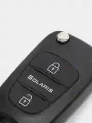 Черный ключ Солярис Solaris, Хендай Hyundai корпус Ключа и кнопки автомобильные Киа KIA Rio