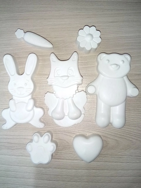 Фигурки для раскрашивания "Заяц котик мишка" из гипса