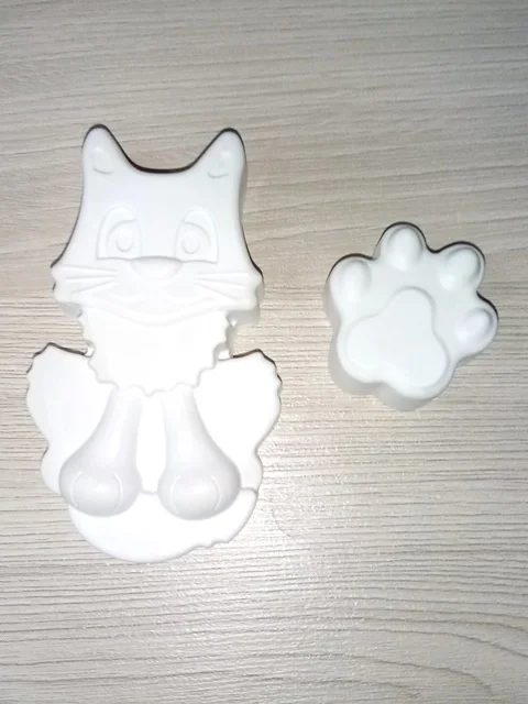 Фигурки для раскрашивания "Заяц котик мишка" из гипса