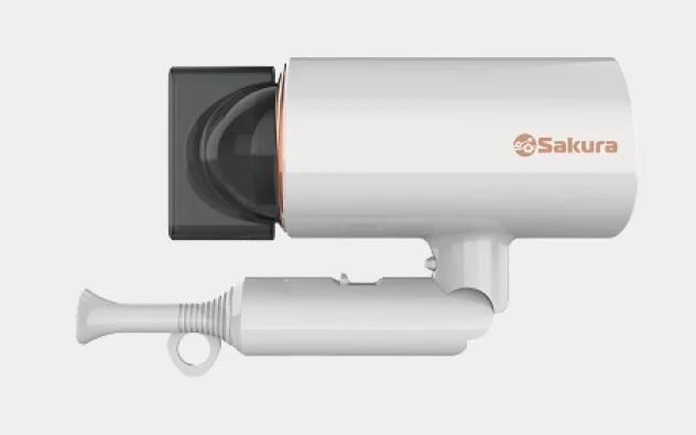 Белый фен для волос Sakura SA-4043W, 2000 Вт