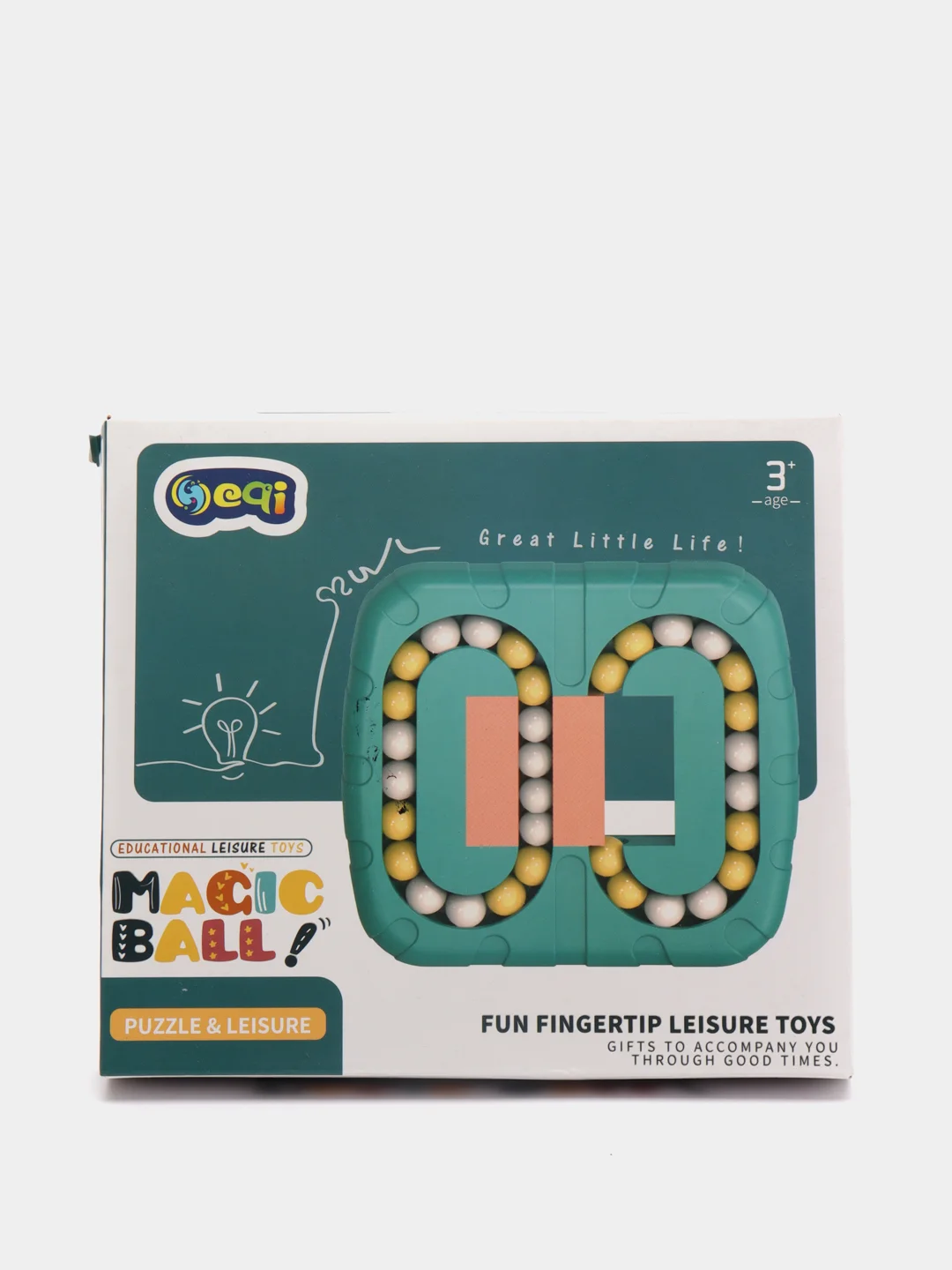Бирюзовый головоломка Magic Ball, игрушка-антистресс
