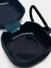 Темно-синий чехол на Samsung Galaxy Buds 2/Live/Pro/2 Pro/FE для наушников КАРТОФАН силикон матовый