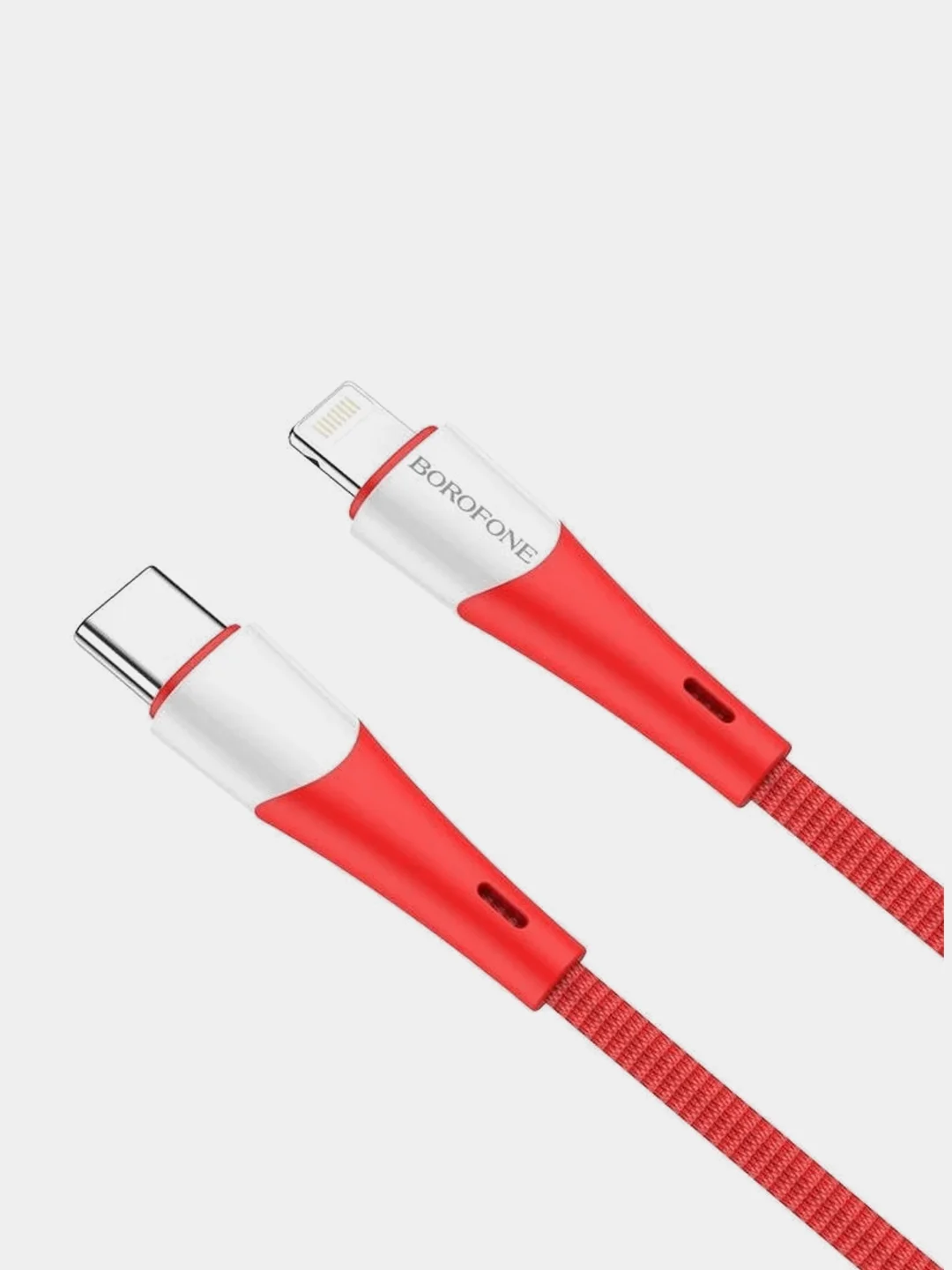 Красный кабель USB BOROFONE BX60 для зарядки и передачи данных Micro Type-C Lightning