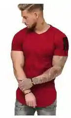 Красный футболка мужская летняя
