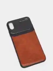 Чехол на айфон кожаный с глянцевым противоударным стеклом, для iPhone