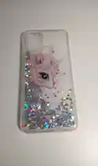 Серебряный чехол "Переливашка" для SAMSUNG  M31S, с жидкими блёсточками
