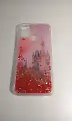 Красный чехол "Переливашка" для SAMSUNG  M31S, с жидкими блёсточками