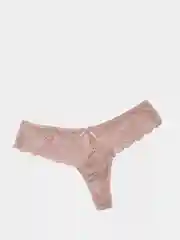 Коралловый меланж стринги трусики More (кружевные мягкие трусы)