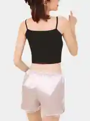 Угольный топ с бретелями, длинный и короткий