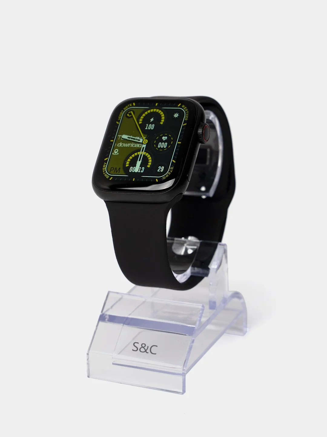 Черный умные смарт фитнес часы Watch 7 HW67 Pro Max, 45 мм, NFC