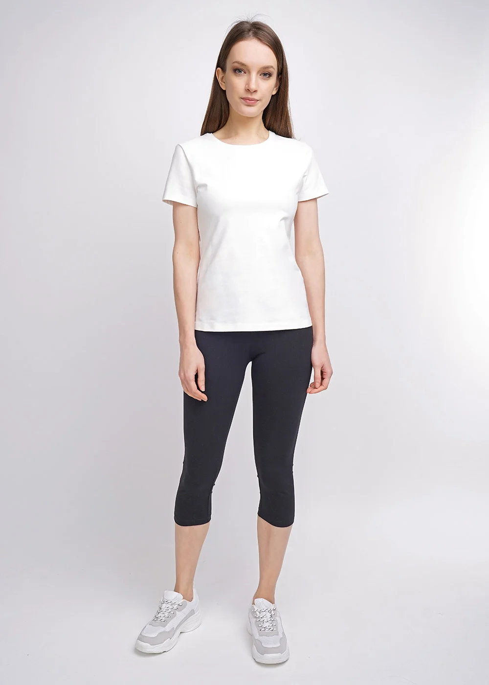 Черный легинсы CleverWear, женские спортивные