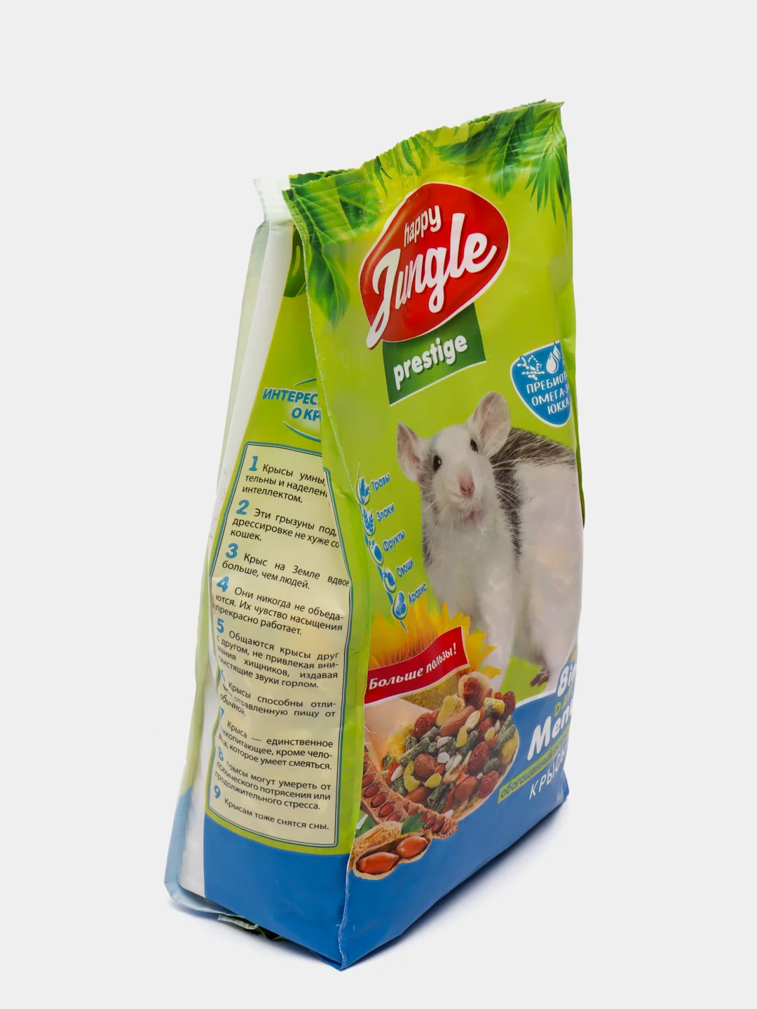 Happy Jungle (Экопром) Престиж (Prestige) корм для декоративных крыс 8в1 Daily Menu, 500 г