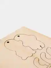 Ключница настенная деревянная "Корги и Кот"